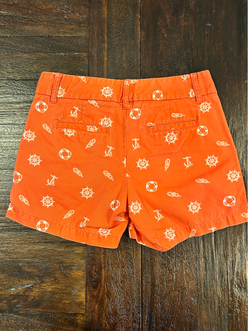 J. Crew Orange Nautical-Print Shorts - Picture 5 of 9